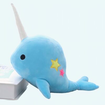 Dark Blue Unicorn Whale Plush Animal Plush Age range: >3 years