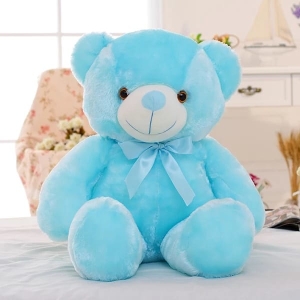 Plush bear pillow blue LED Plush Bear Plush Animals Materials: Cotton