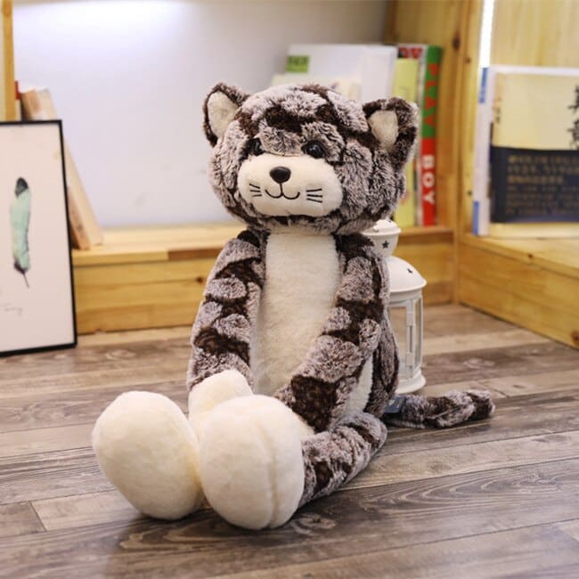 Brown long-legged plush cat Plush Cat Plush Animals a7796c561c033735a2eb6c: Brown