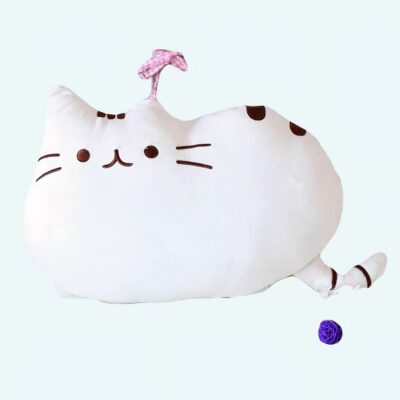 Cute white plush cat plush Cat plush Animals Materials: Cotton