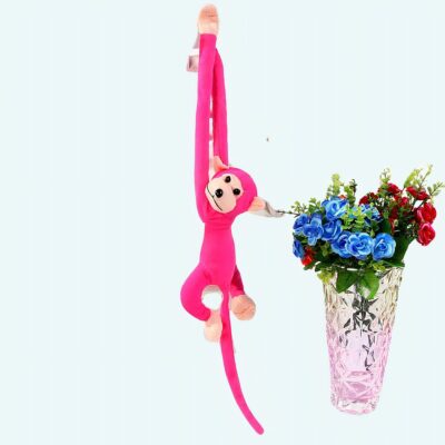 Monkey plush kawaii long tail fushia Monkey plush Animals a7796c561c033735a2eb6c: Pink