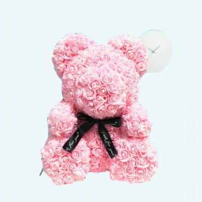 Plush Pink Flowering Bear Plush Bear Animals a7796c561c033735a2eb6c: Pink