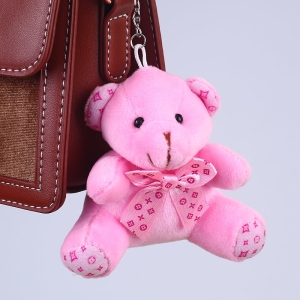 Plush Bear Key Chain Pink Plush Bear Plush Animals a7796c561c033735a2eb6c: Pink