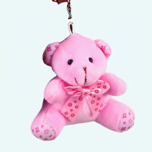 Plush Bear Key Chain Pink Plush Bear Plush Animals a7796c561c033735a2eb6c: Pink