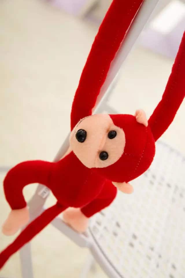 Monkey plush kawaii long tail red Plush Monkey Plush Animals a7796c561c033735a2eb6c: Red