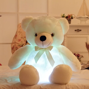 Plush Bear Pillow LED white Plush Bear Plush Animals Materials: Cotton