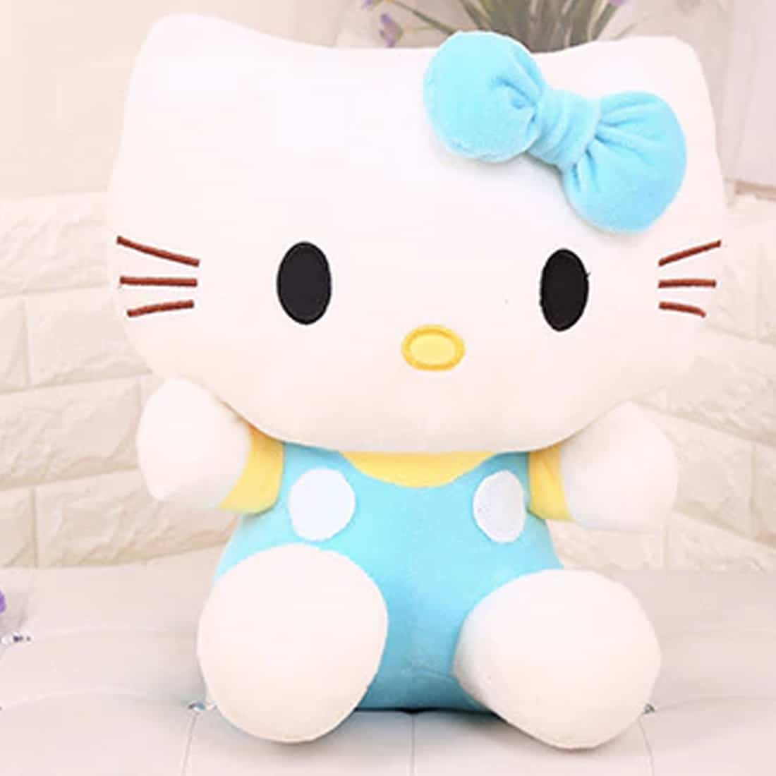 Peluche Hello Kitty bleu Peluche Hello Kitty Peluche Manga 87aa0330980ddad2f9e66f: 20cm