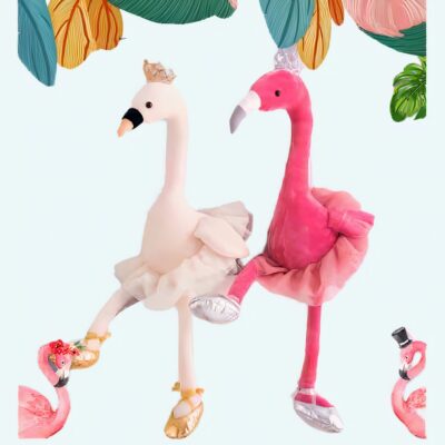 Peluche Flamant Rose blanche Peluche Flamant Rose Peluche Animaux 87aa0330980ddad2f9e66f: 35cm
