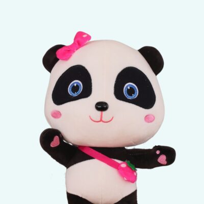 Pink Baby Bus panda plush. Good quality and very trendy.