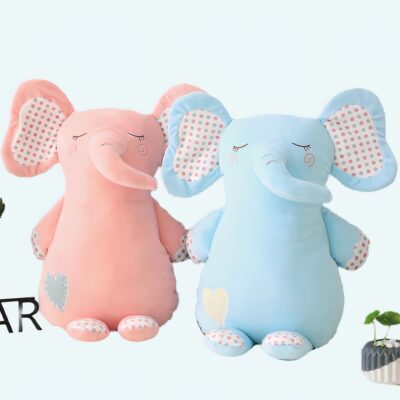 Cute blue elephant plush Animal Plush 87aa0330980ddad2f9e66f: 55cm