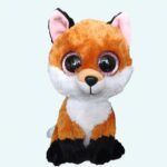 Big Black Eyed Fox Plush Animal Plush a7796c561c033735a2eb6c: Orange