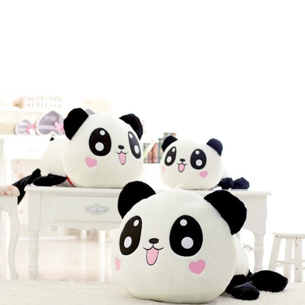 Plush Panda Heart Pillow Plush Animals Plush Panda Materials: Cotton