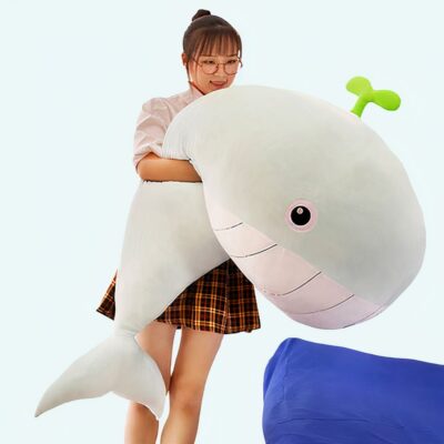 Pastel green whale plush, the softest pillow Whale Plush Animal Plush 87aa0330980ddad2f9e66f: 100cm|65cm|80cm