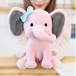 Soft pink elephant plush Animal Plush 87aa0330980ddad2f9e66f: 25cm