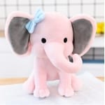 Soft pink elephant plush Animal Plush 87aa0330980ddad2f9e66f: 25cm