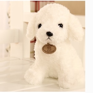 White Poodle Plush Animal Plush Dog 87aa0330980ddad2f9e66f: 18cm|25cm