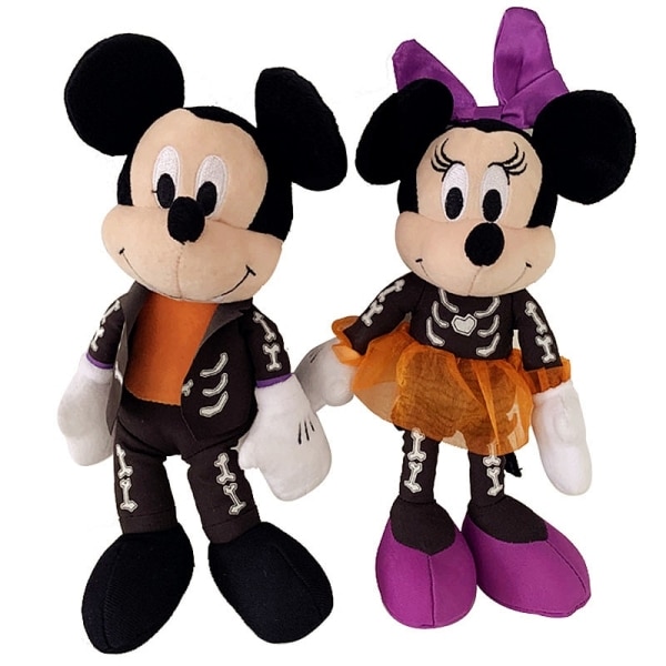 2 Peluches Mickey et Minnie Halloween Peluche Mickey Peluche Disney Peluche Minnie Matériau: Coton
