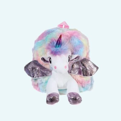 Unicorn backpack plush