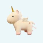 Beige unicorn plush
