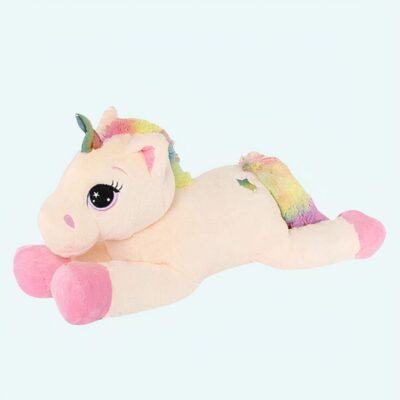 Soft rainbow unicorn plush