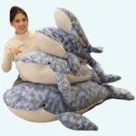 Blue Mosaic Whale Plush Animal Plush 87aa0330980ddad2f9e66f: 50cm|70cm|90cm