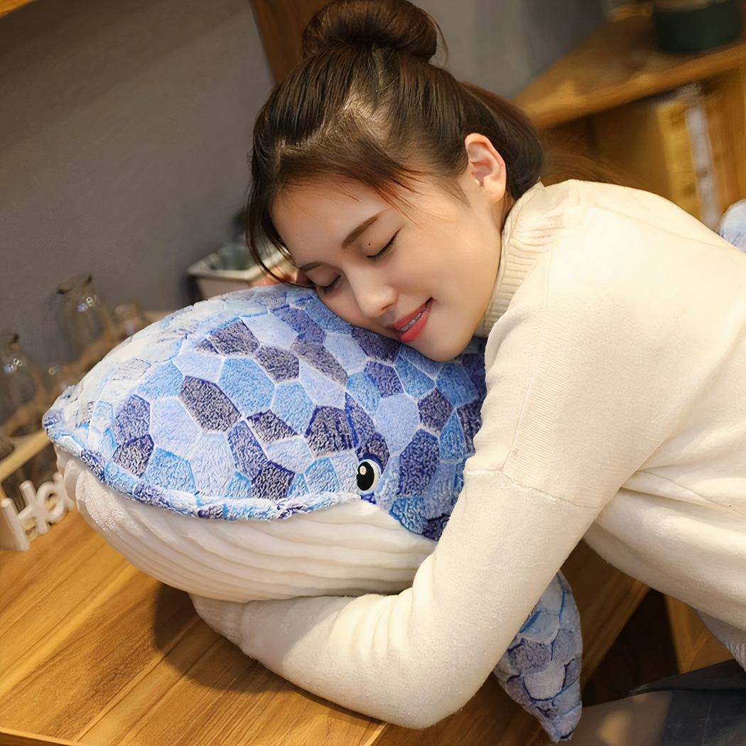 Blue Mosaic Whale Plush Animal Plush 87aa0330980ddad2f9e66f: 50cm|70cm|90cm