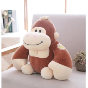 Brown Gorilla Plush Monkey Plush Animals a7796c561c033735a2eb6c: Black