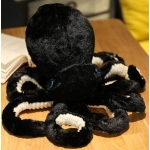 Cute black octopus plush Animal Plush 87aa0330980ddad2f9e66f: 30cm|45cm|65cm|90cm