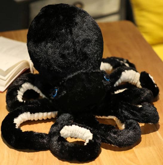 Cute black octopus plush Animal Plush 87aa0330980ddad2f9e66f: 30cm|45cm|65cm|90cm