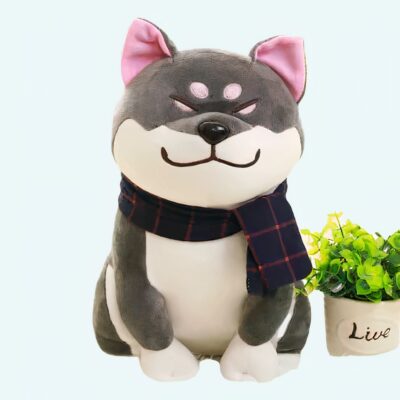 Cute Grey Dog Plush Animal Plush a7796c561c033735a2eb6c: Grey