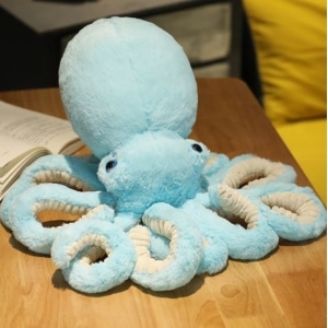 Cute Light Blue Octopus Plush Animal Plush 87aa0330980ddad2f9e66f: 30cm|45cm|65cm|90cm