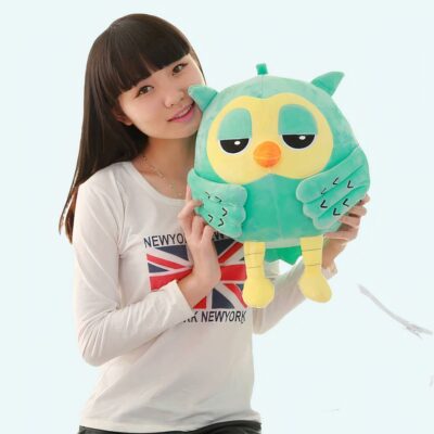 Peluche Hibou vert Peluche Hibou Peluche Animaux 87aa0330980ddad2f9e66f: 20cm