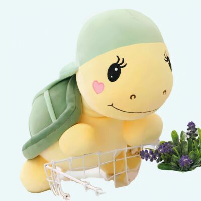 Green turtle plush with cap turtle plush animals 87aa0330980ddad2f9e66f: 25cm|35cm|45cm|60cm