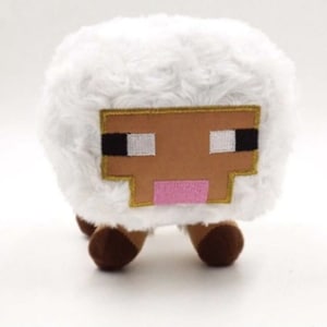 Minecraft sheep plush Minecraft plush Video Game Material: Cotton