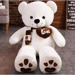 Loving white teddy bear plush Animal Plush 87aa0330980ddad2f9e66f: 100cm|80cm