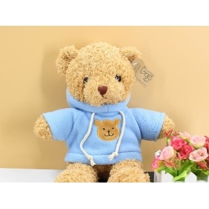 Teddy bear jumper blue Plush Bear Plush Animals Materials: Cotton