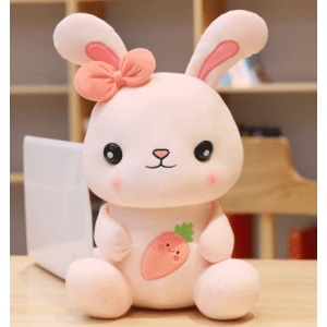 Peluche lapin rose trop mimi Peluche Lapin Peluche Animaux 87aa0330980ddad2f9e66f: 22cm|35cm|50cm