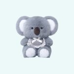 The adorable soft grey koala plush is a great gift for your child, with big eyes and soft grey fur.