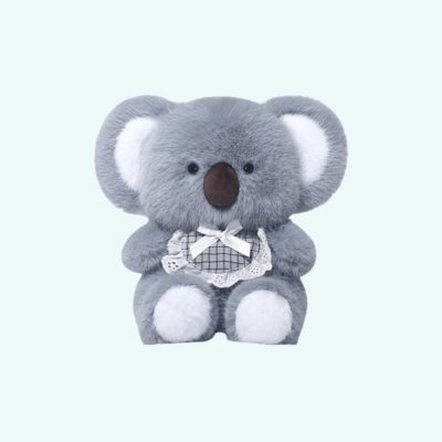 The adorable soft grey koala plush is a great gift for your child, with big eyes and soft grey fur.