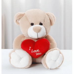 Beige love bear plush Valentine's Day 87aa0330980ddad2f9e66f: 33cm