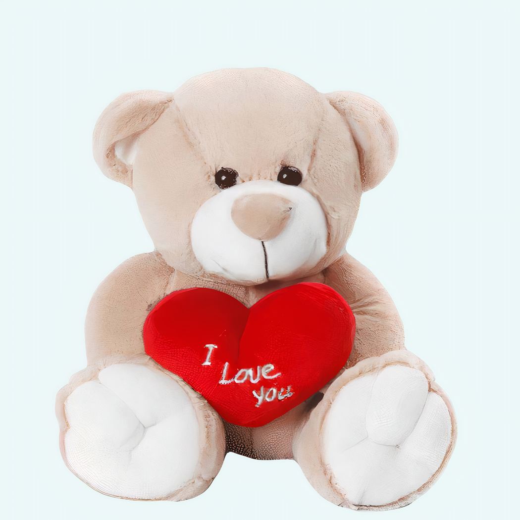 Beige love bear plush Valentine's Day 87aa0330980ddad2f9e66f: 33cm