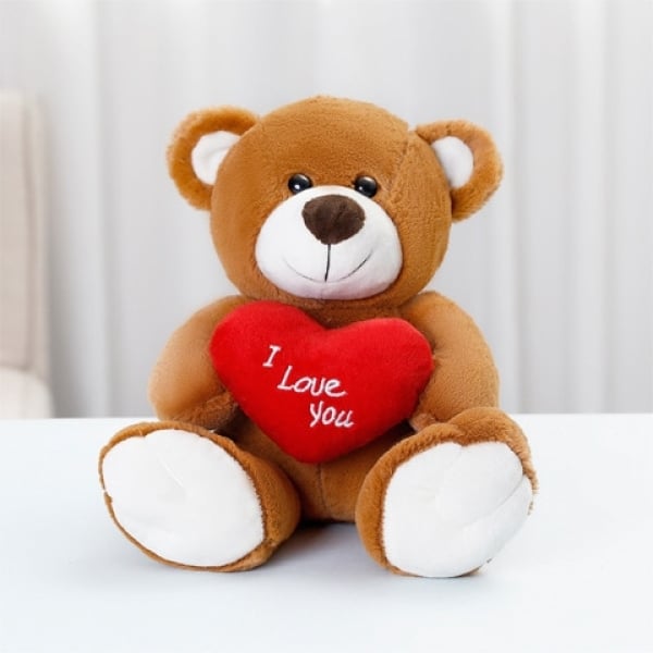 Brown plush bear love Valentine's Day Plush 87aa0330980ddad2f9e66f: 33cm
