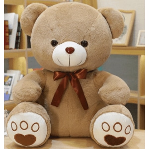 Brown plush bear plush Animal Plush 87aa0330980ddad2f9e66f: 35cm|50cm|60cm