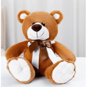 Brown plush bear bow Valentine's Day Plush 87aa0330980ddad2f9e66f: 33cm