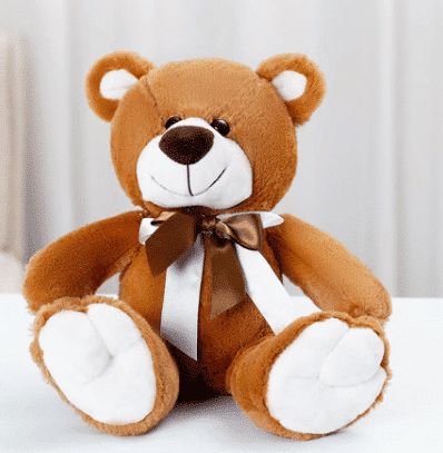 Brown plush bear bow Valentine's Day Plush 87aa0330980ddad2f9e66f: 33cm