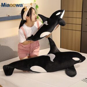 Giant Orca Plush Whale Plush Animals Materials: Cotton