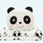 Happy panda plush with blanket Panda plush Animals Age range: > 3 years