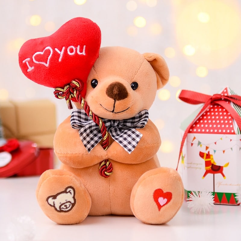I Love You Balloon Bear Plush Valentine's Day Material: Cotton