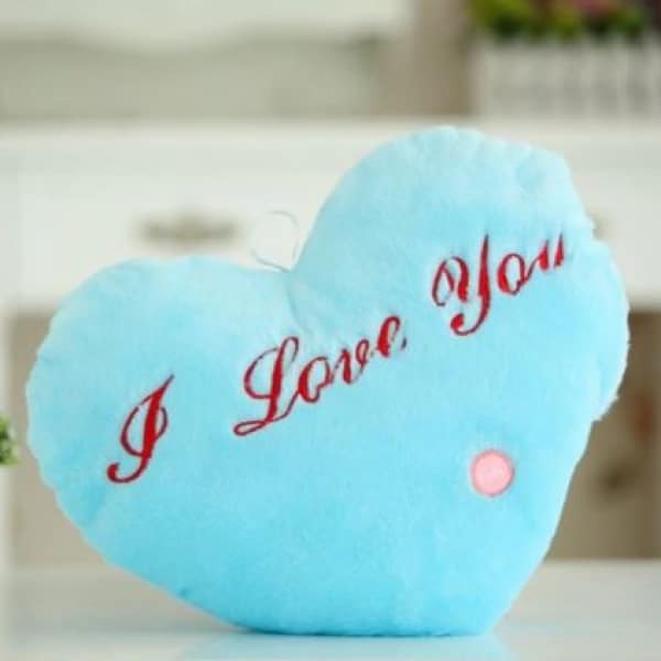 Blue I Love You pillow plush Valentine's Day Age range: > 3 years