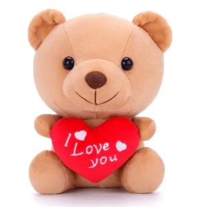 I Love You kawaii teddy bear Valentine's Day plush Material: Cotton
